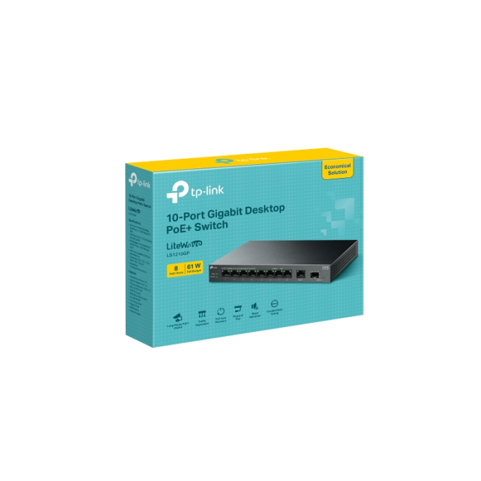 Switch TP-LINK 10-Port Gigabit Desktop with 8-Port PoE+-4