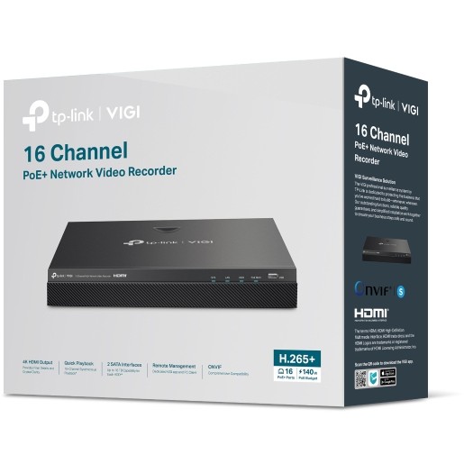 NVR TP-LINK VIGI NVR2016H-16MP 16 Channel PoE+ Network Video Recorder-9