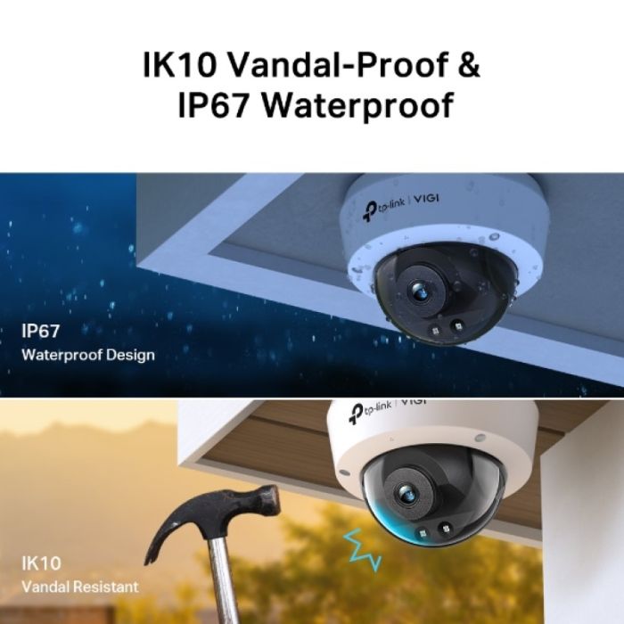 Mrežna kamera TP-LINK 4MP Dome Network Camera (H.265+/H.265/H.264+/H.264, 1/3'' Progressive Scan CMOS, PoE/12V DC, 4 mm Fixed Lens)-4
