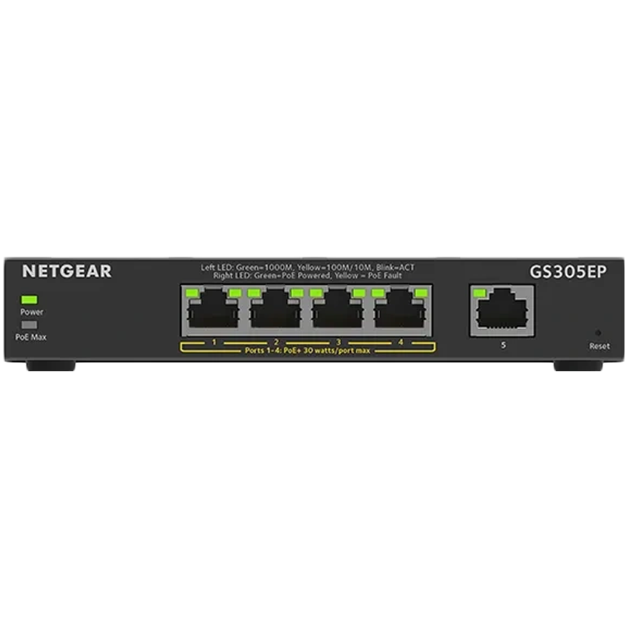 Switch Netgear 5PT GE PLUS SWCH W/ POE+ (5 portova, PoE+, vanjski)-11