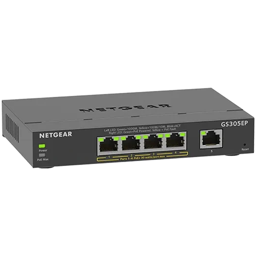 Switch Netgear 5PT GE PLUS SWCH W/ POE+ (5 portova, PoE+, vanjski)-13