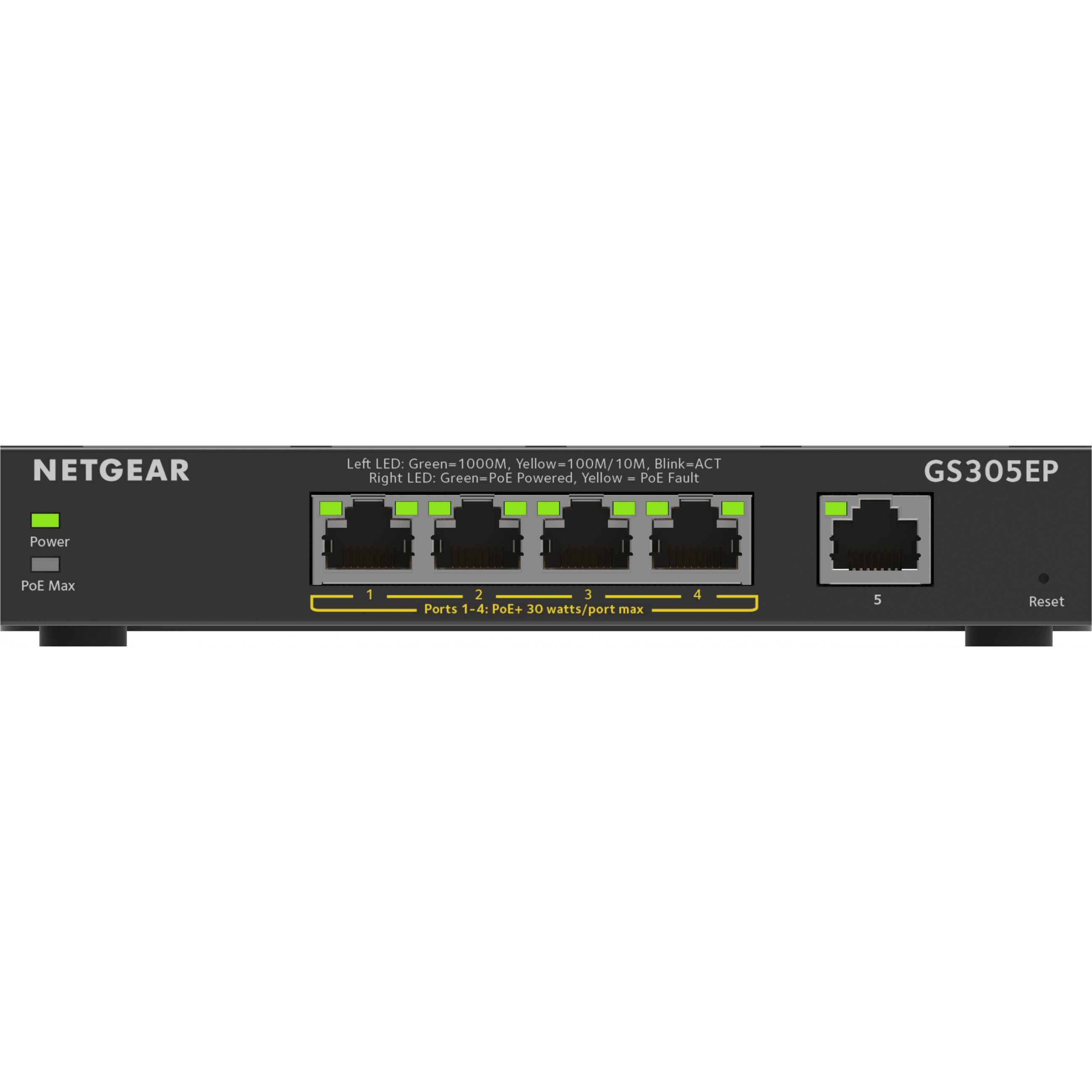 Switch Netgear 5PT GE PLUS SWCH W/ POE+ (5 portova, PoE+, vanjski)-1