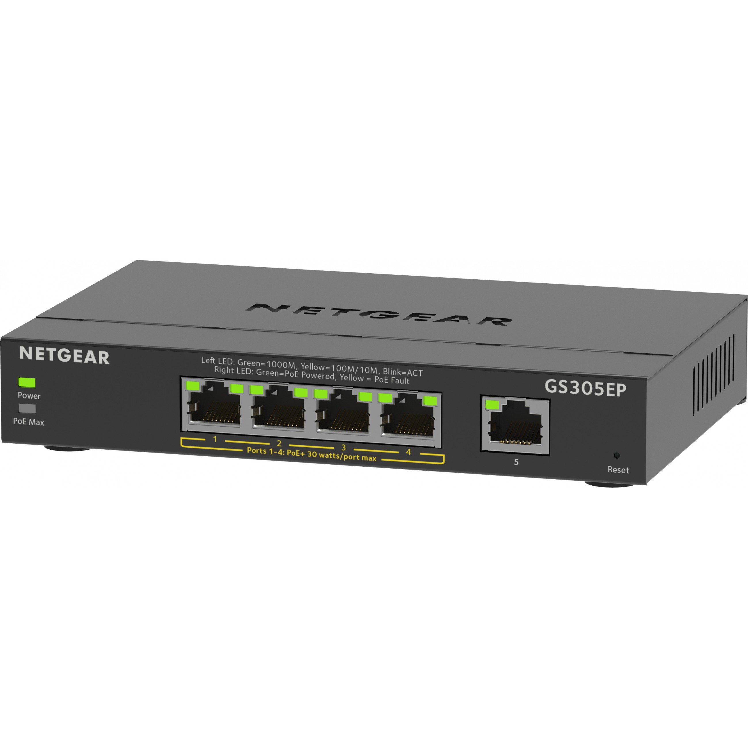 Switch Netgear 5PT GE PLUS SWCH W/ POE+ (5 portova, PoE+, vanjski)-4