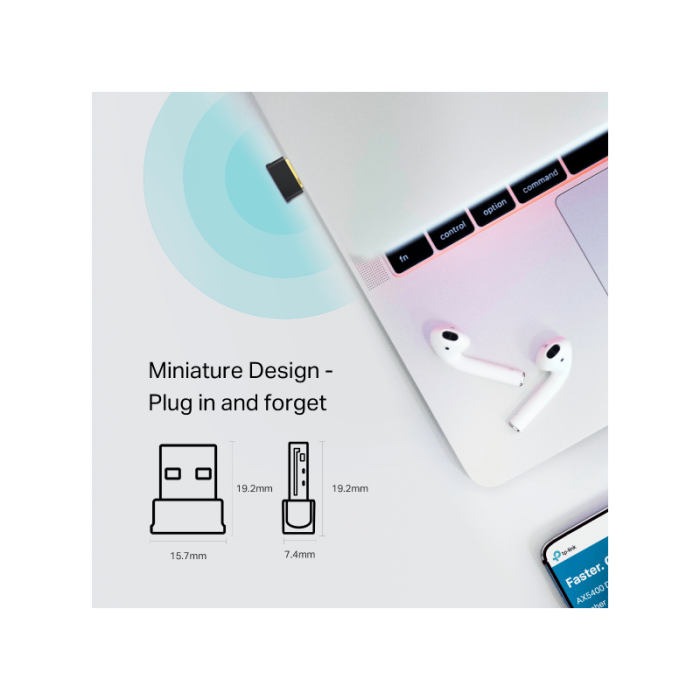 AC600 Nano Dual Band Wi-Fi Bluetooth 4.2 USB AdapterSPEED: 433 Mbps at 5 GHz + 200 Mbps at 2.4 GHzSPEC: USB 2.0FEATURE: Bluetooth 4.2-6
