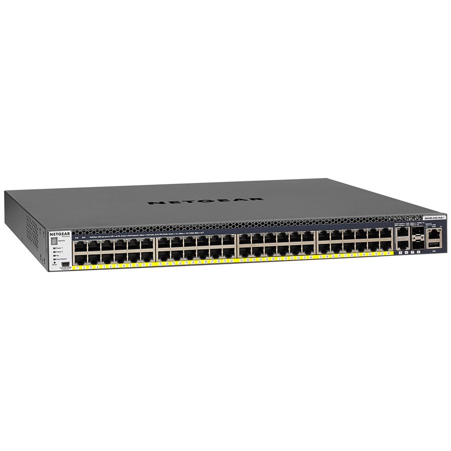 Switch NETGEAR M4300-52G-POE+ MANAGED SWCH APS550W crna boja-2