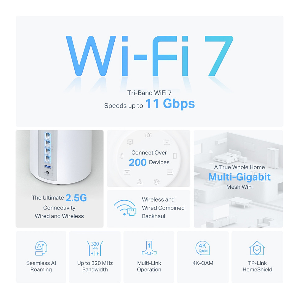 Sustav Wi-Fi 7 TP-LINK BE9300 Whole Home Mesh-7