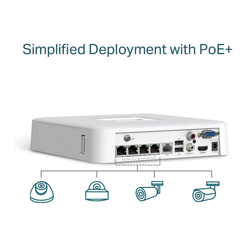Mrežni video snimač TP-LINK 4 Channel PoE-6