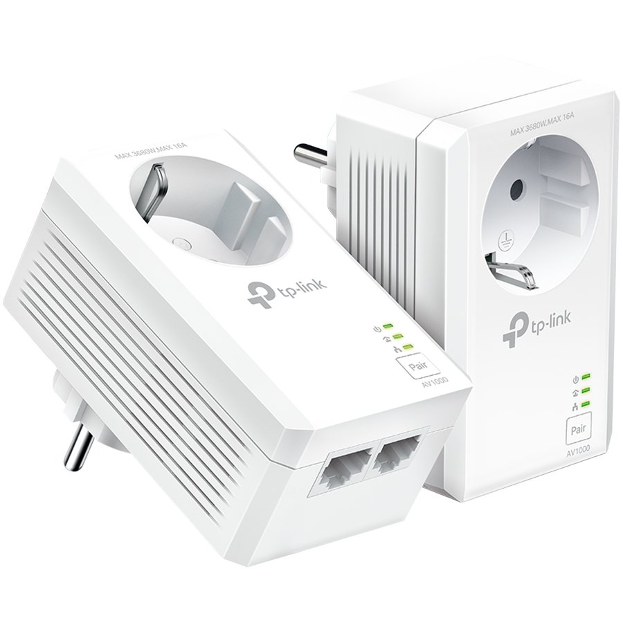Powerline adapter TP-LINK AV1000 2-Port Gigabit Passthrough-0