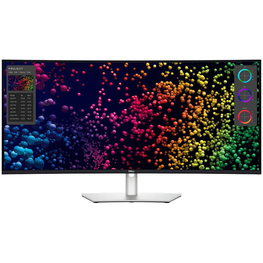 Monitor DELL UltraSharp U4025QW 40" Curved, 5120x2160, WUHD, 120Hz, IPS Antiglare, 219, 10001, 450 cd/m2, 8ms/5ms, 178/178, DP, HDMI, 2xTHB4, 3xUSB-C, 5xUSB-A, RJ-45, Audio line out, 2x 9W Speakers,-13
