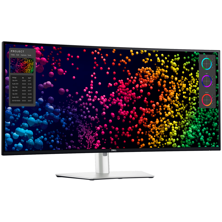 Monitor DELL UltraSharp U4025QW 40" Curved, 5120x2160, WUHD, 120Hz, IPS Antiglare, 219, 10001, 450 cd/m2, 8ms/5ms, 178/178, DP, HDMI, 2xTHB4, 3xUSB-C, 5xUSB-A, RJ-45, Audio line out, 2x 9W Speakers,-14
