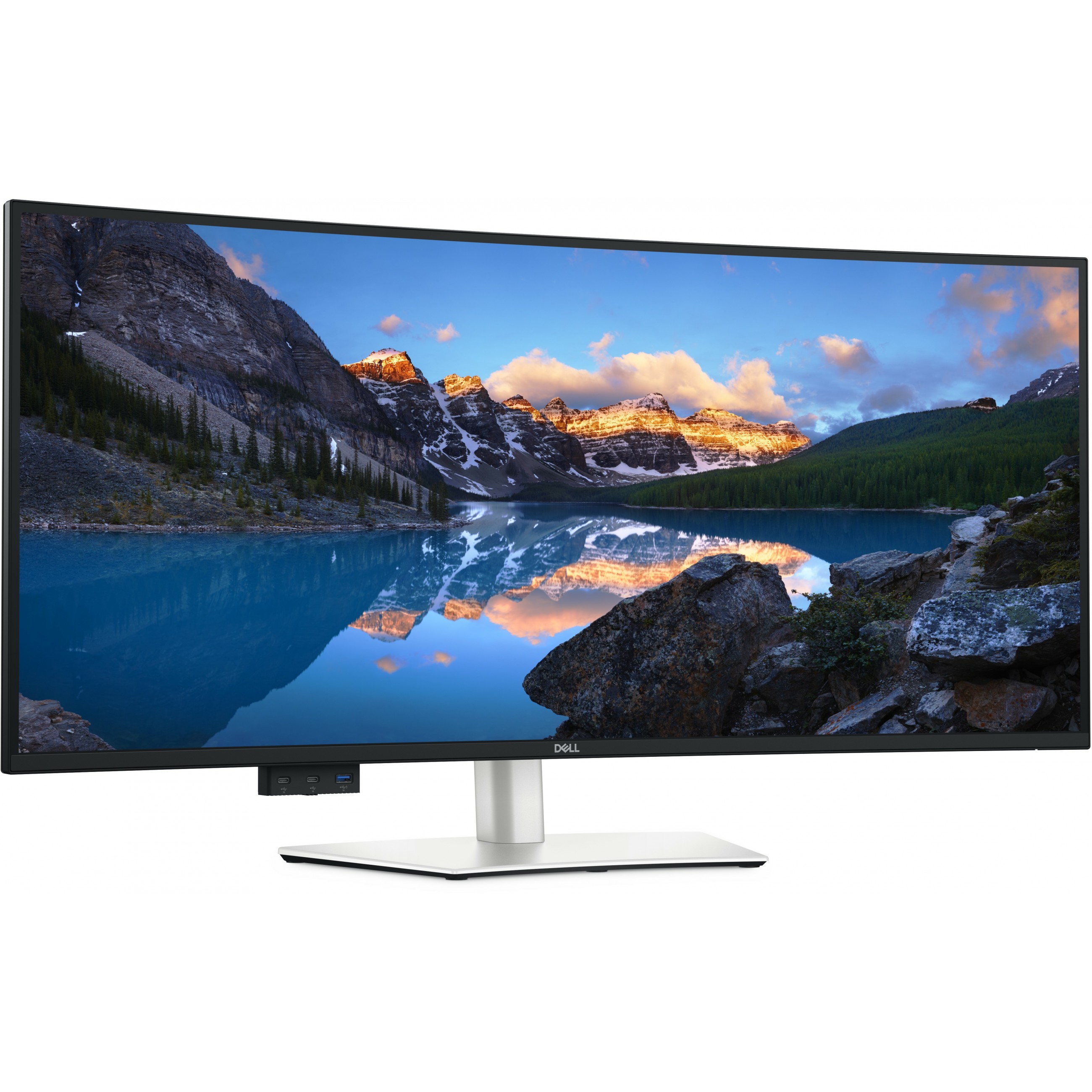 Monitor DELL UltraSharp U4025QW 40" Curved, 5120x2160, WUHD, 120Hz, IPS Antiglare, 219, 10001, 450 cd/m2, 8ms/5ms, 178/178, DP, HDMI, 2xTHB4, 3xUSB-C, 5xUSB-A, RJ-45, Audio line out, 2x 9W Speakers,-23