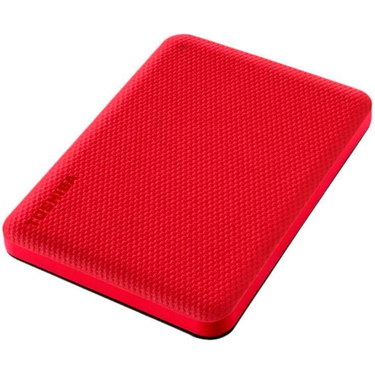 Toshiba External Hard Drive Canvio Advance (2.5 1TB, USB3.2 Gen 1, Red)-1