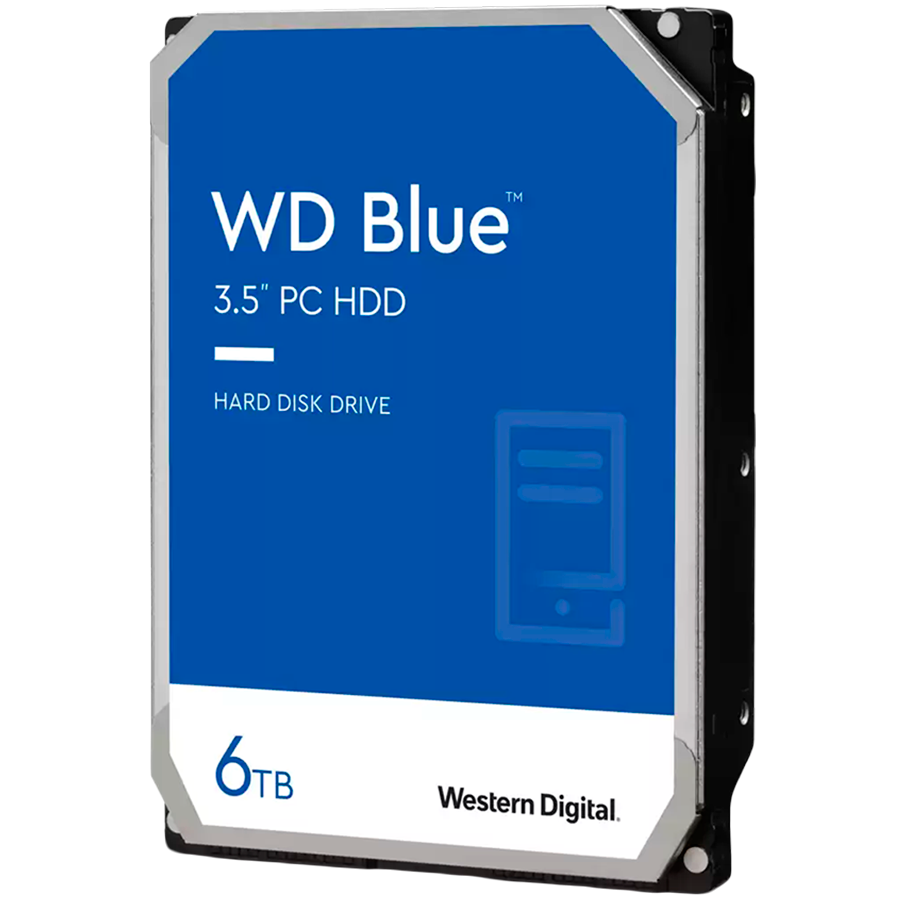 HDD WESTERN DIGITAL Blue 6TB (3.5, 256MB, 5400 RPM, SATA 6Gbps)
