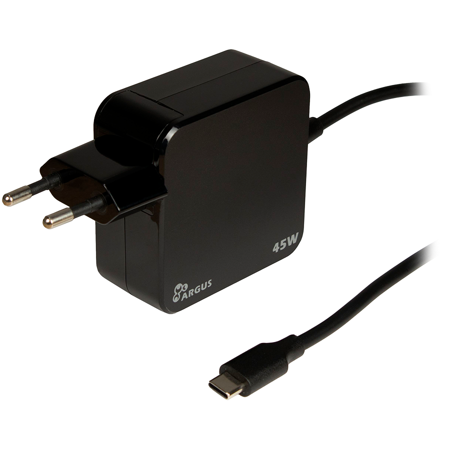 Inter-Tech Power Adapter, Type C, 45W (5V, 9V, 12V, 15V, 20V)-0