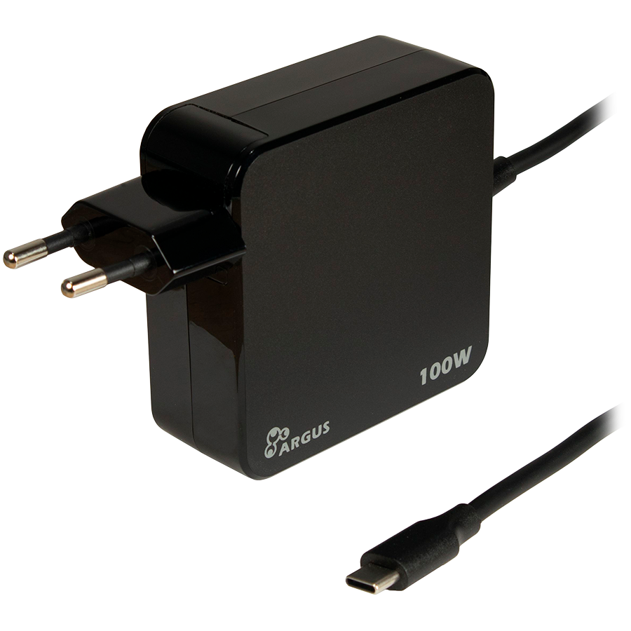 Adapter za napajanje INTER-TECH, Type C, 100W (5V, 9V, 12V, 15V, 20V, duljina kabela 1.8 m)