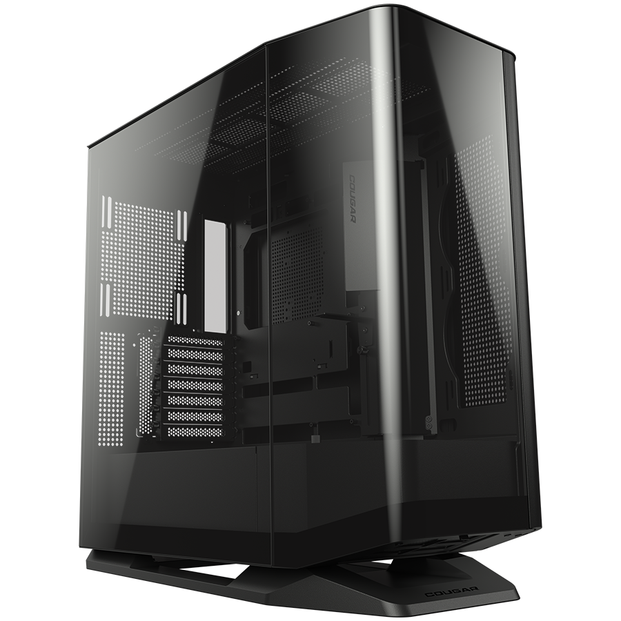 PC Kućište COUGAR FV270 Black Mid tower / Stakleni panel / Brzo uklonjivi filteri za prašinu / Do 9 ventilatora (1x120mm RGB unaprijed instaliran)-1