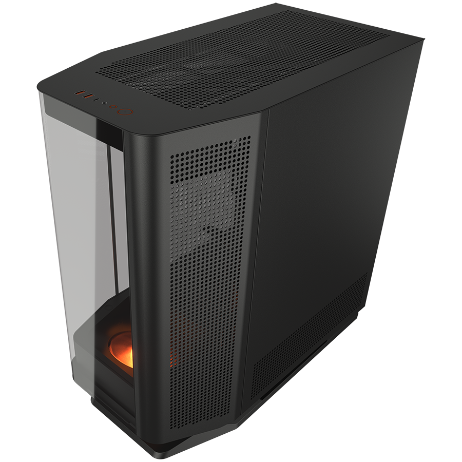 PC Kućište COUGAR FV270 Black Mid tower / Stakleni panel / Brzo uklonjivi filteri za prašinu / Do 9 ventilatora (1x120mm RGB unaprijed instaliran)-7
