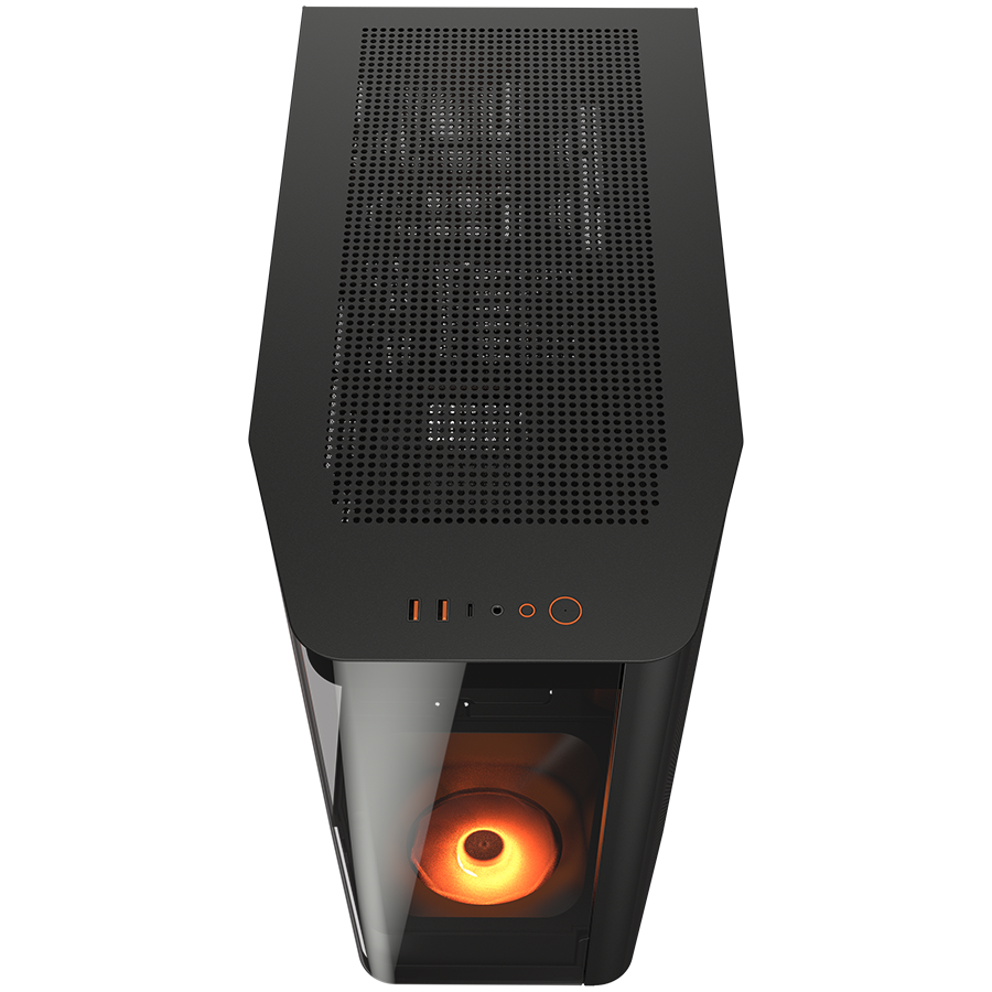 PC Kućište COUGAR FV270 Black Mid tower / Stakleni panel / Brzo uklonjivi filteri za prašinu / Do 9 ventilatora (1x120mm RGB unaprijed instaliran)-8