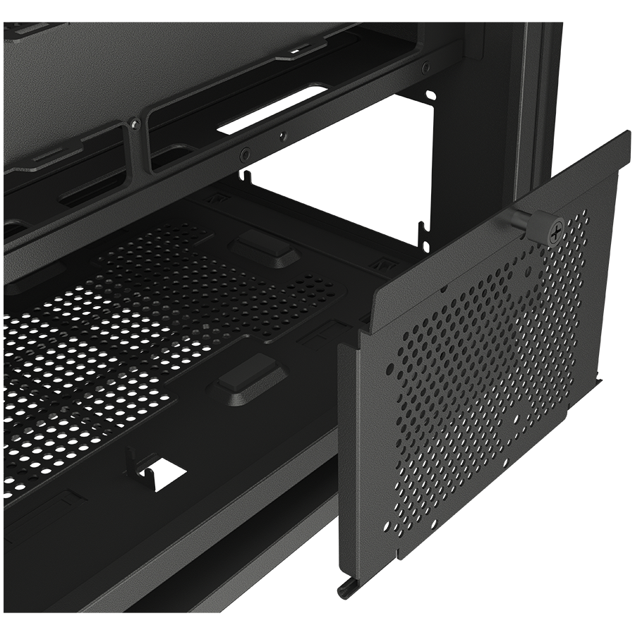 PC Kućište COUGAR FV270 Black Mid tower / Stakleni panel / Brzo uklonjivi filteri za prašinu / Do 9 ventilatora (1x120mm RGB unaprijed instaliran)-16
