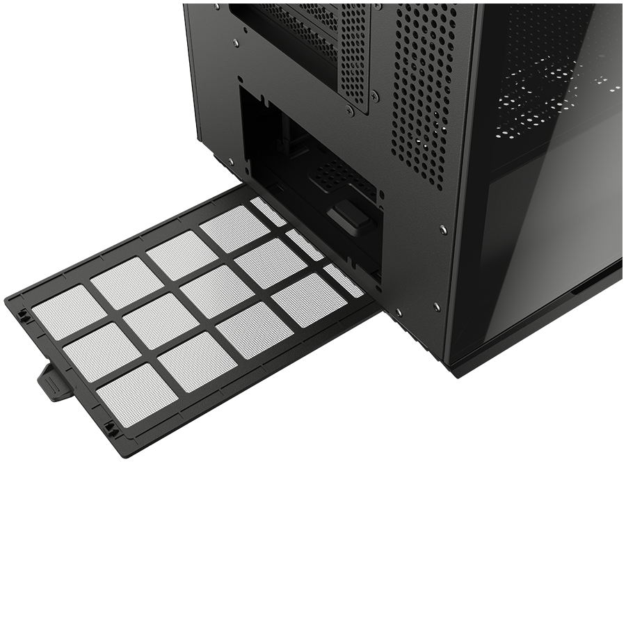 PC Kućište COUGAR FV270 Black Mid tower / Stakleni panel / Brzo uklonjivi filteri za prašinu / Do 9 ventilatora (1x120mm RGB unaprijed instaliran)-18