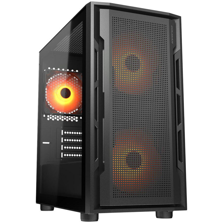 Kućište COUGAR Uniface Mini RGB Black (mini tower, tempered glass, 2 x 140mm RGB ventilatori, 1 x 120mm RGB ventilator, micro ATX, mini-ITX)-0