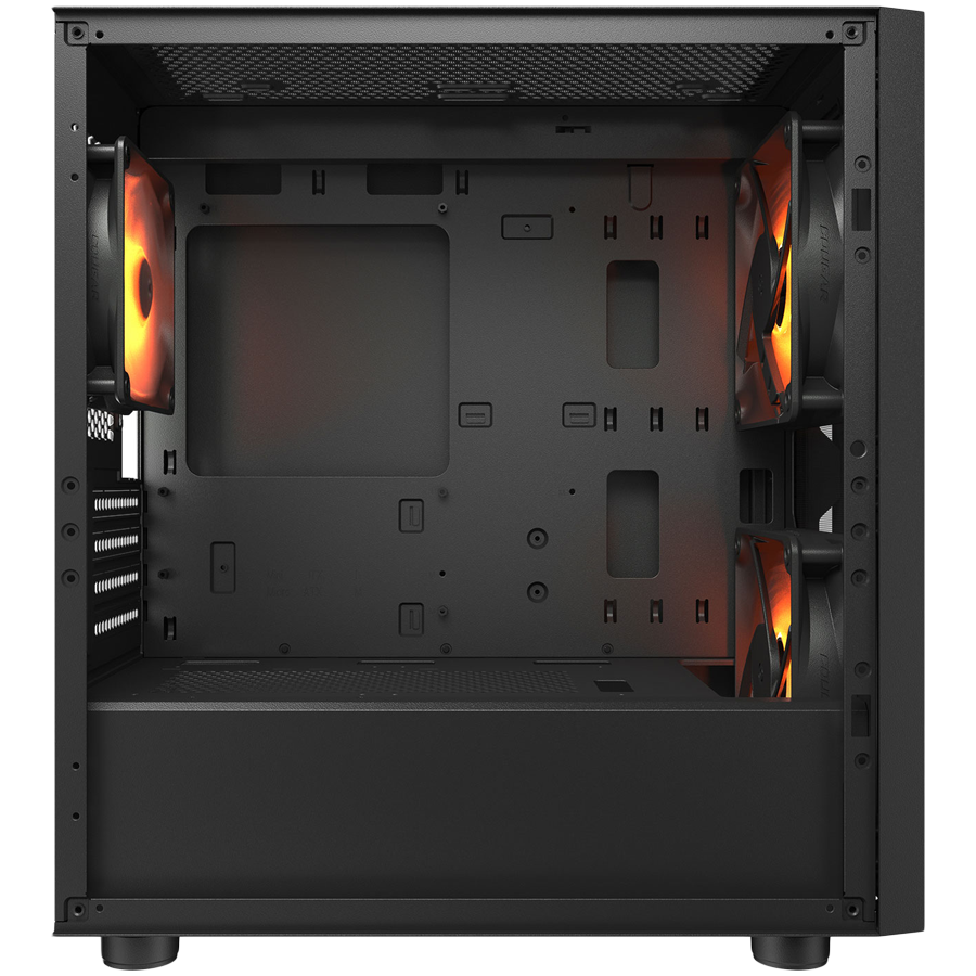 Kućište COUGAR Uniface Mini RGB Black (mini tower, tempered glass, 2 x 140mm RGB ventilatori, 1 x 120mm RGB ventilator, micro ATX, mini-ITX)-3