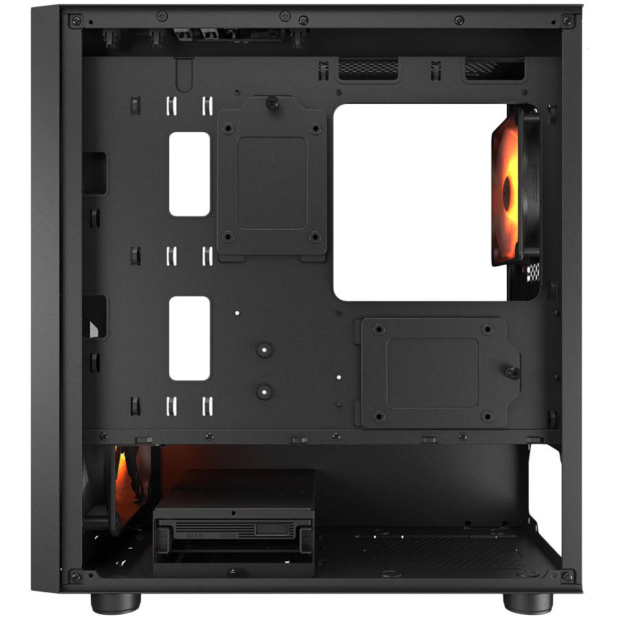 Kućište COUGAR Uniface Mini RGB Black (mini tower, tempered glass, 2 x 140mm RGB ventilatori, 1 x 120mm RGB ventilator, micro ATX, mini-ITX)-4