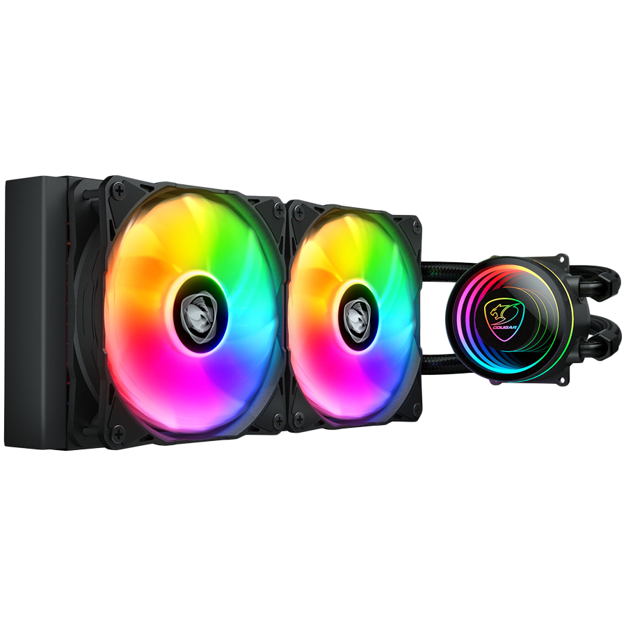 Hladnjak COUGAR AIO LIQUID COOLING POSEIDON ELITE ARGB 240 (air flow 62.53 CFM, 2 x 120 mm, pump speed 2700, rated power 3.6 W, rated voltage 12 V)-1