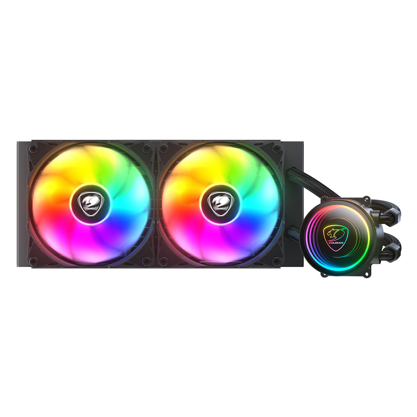 Hladnjak COUGAR AIO LIQUID COOLING POSEIDON ELITE ARGB 240 (air flow 62.53 CFM, 2 x 120 mm, pump speed 2700, rated power 3.6 W, rated voltage 12 V)-0