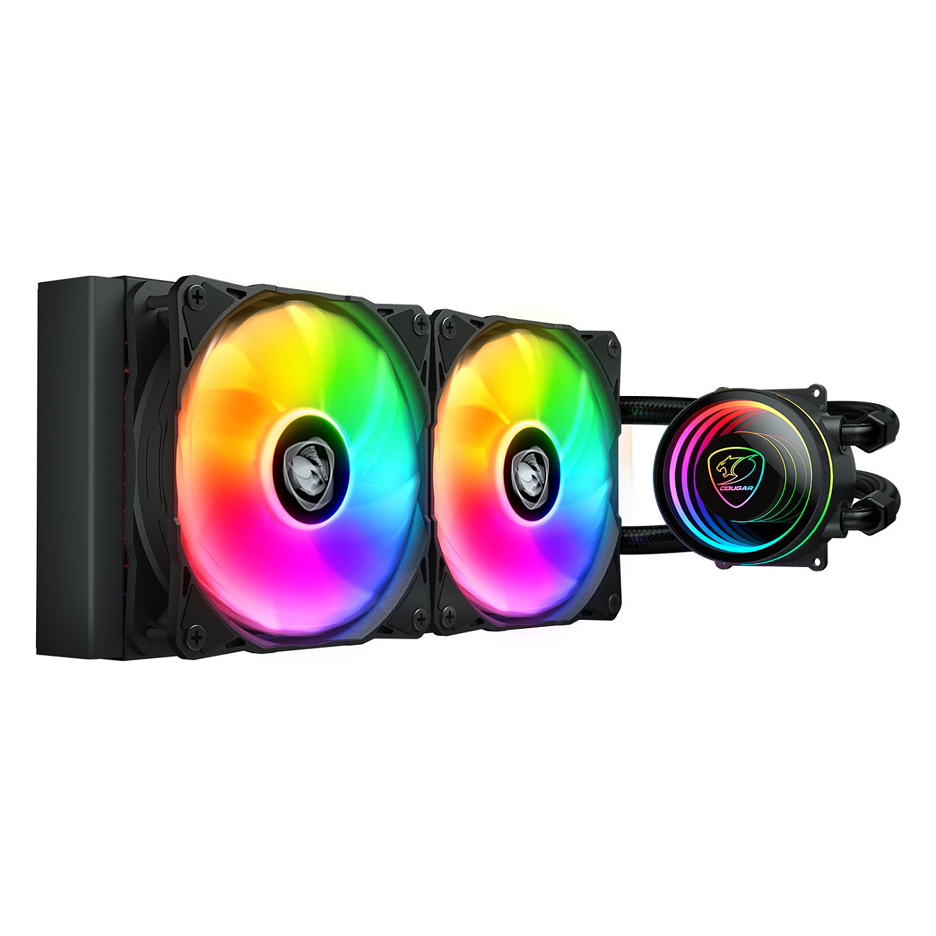 Hladnjak COUGAR AIO LIQUID COOLING POSEIDON ELITE ARGB 240 (air flow 62.53 CFM, 2 x 120 mm, pump speed 2700, rated power 3.6 W, rated voltage 12 V)-2