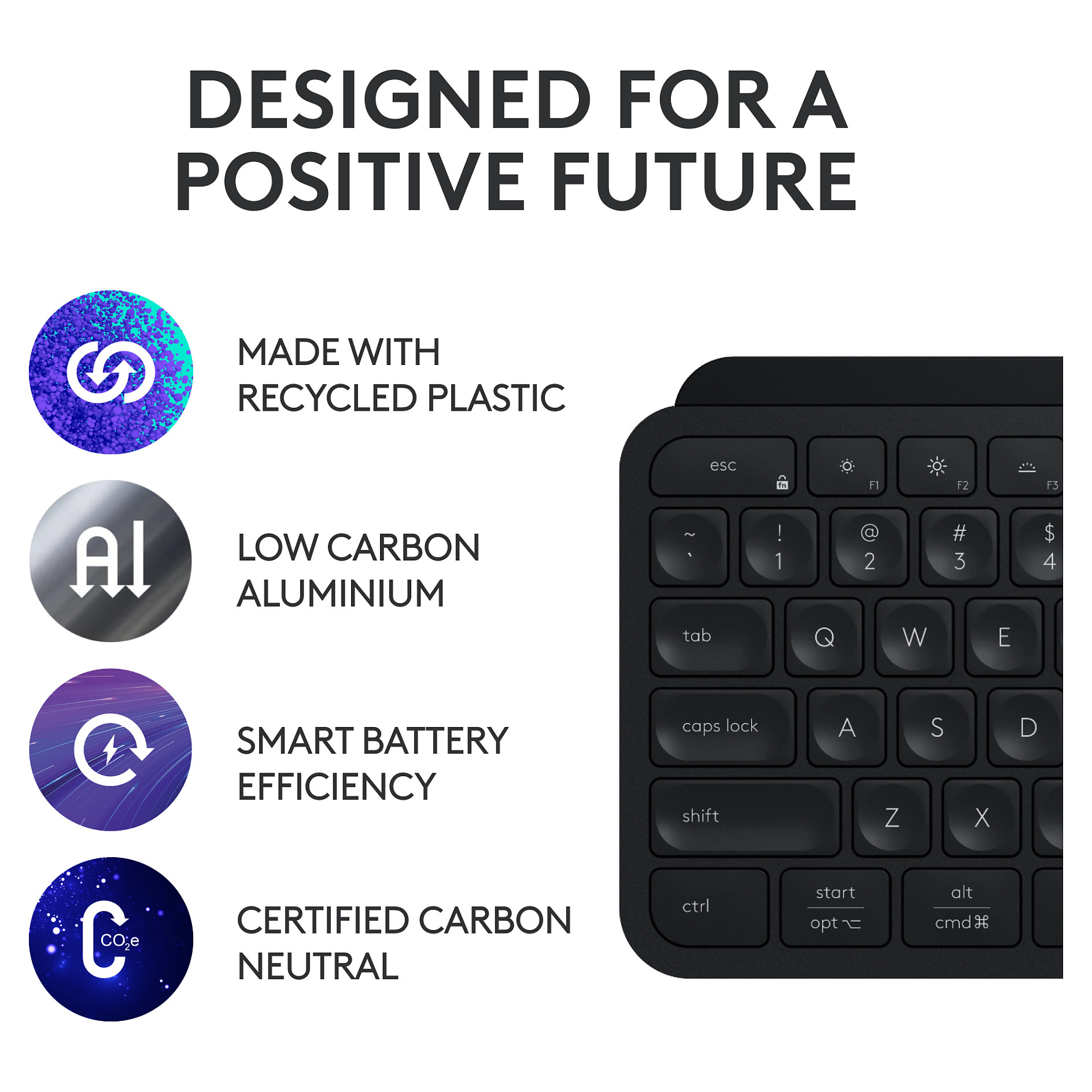 Bežični set LOGITECH MX Keys S - GRAPHITE - US INTL – internacionalna non HR tipkovnica-13