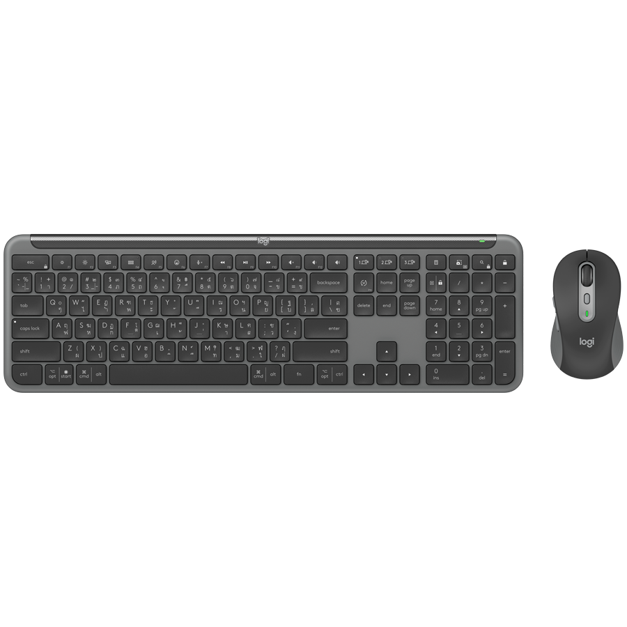 LOGITECH Signature Slim Combo MK950 - GRAPHITE - US INTL - 2.4GHZ/BT- INTNL-973 – internacionalna non HR tipkovnica-0