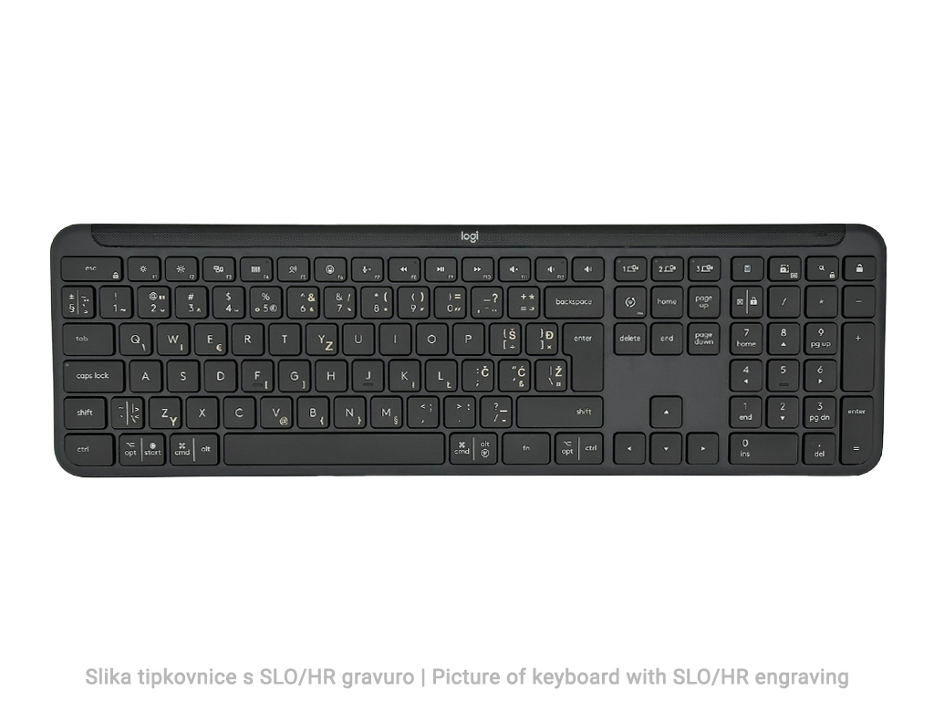 LOGITECH Signature Slim Combo MK950 - GRAPHITE - US INTL - 2.4GHZ/BT- INTNL-973 – internacionalna non HR tipkovnica-9
