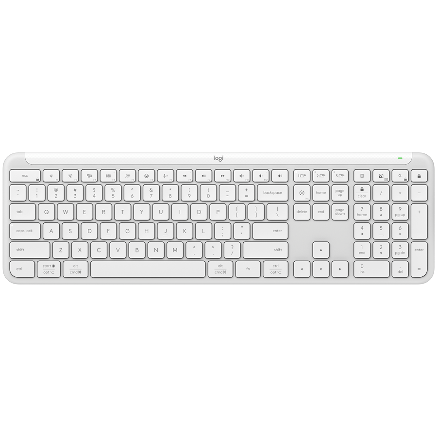 Tipkovnica LOGITECH Signature Slim K950, bijela – internacionalna non HR tipkovnica-0