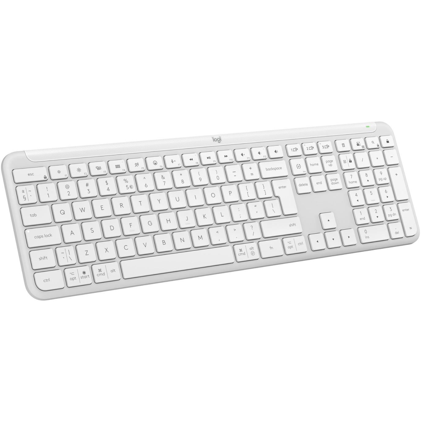 Tipkovnica LOGITECH Signature Slim K950, bijela – internacionalna non HR tipkovnica-7