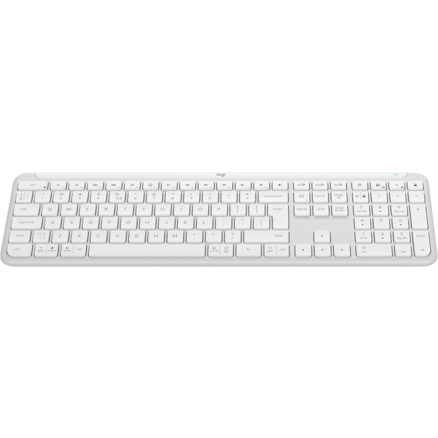 Tipkovnica LOGITECH Signature Slim K950, bijela – internacionalna non HR tipkovnica-12