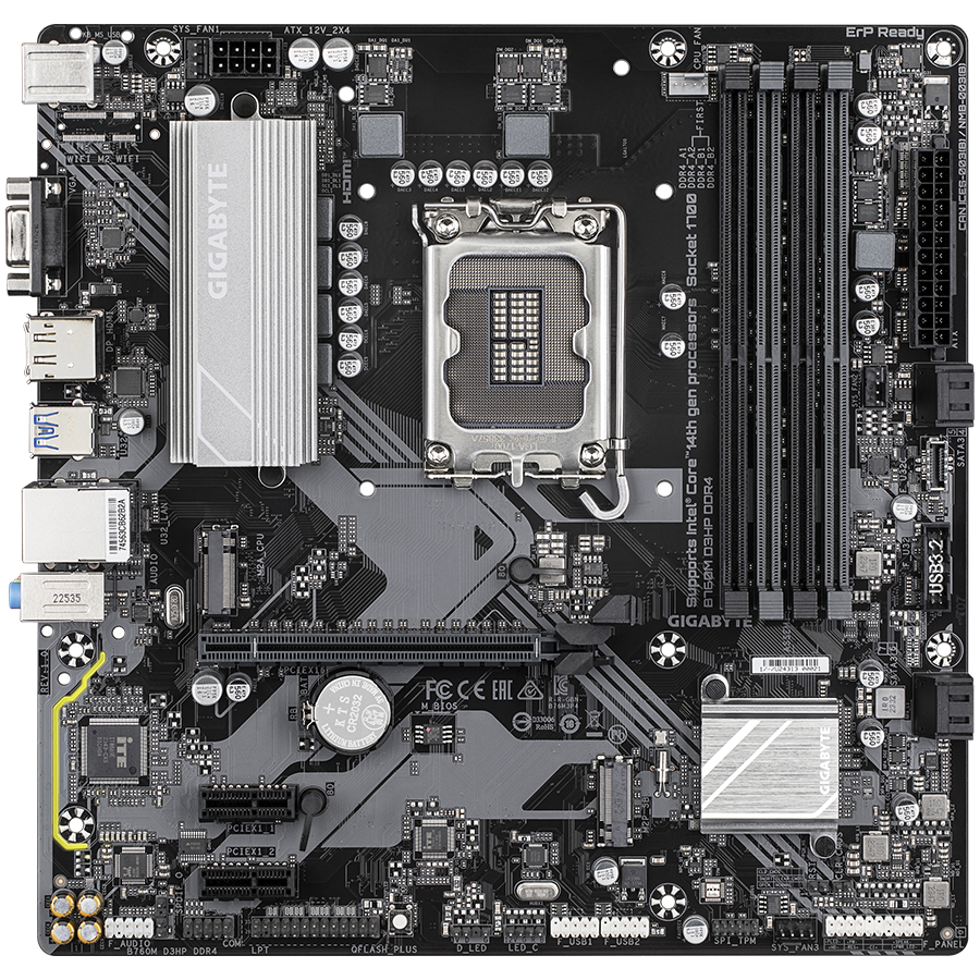 Matična ploča GIGABYTE MB B760M D3HP DDR4 (LGA1700, 4x DDR4 128GB, 1x PCI-E 4.0 x16x16, 2x M.2 PCIe 4.0, 1x DP, 1x HDMI, mATX, Retail)-1
