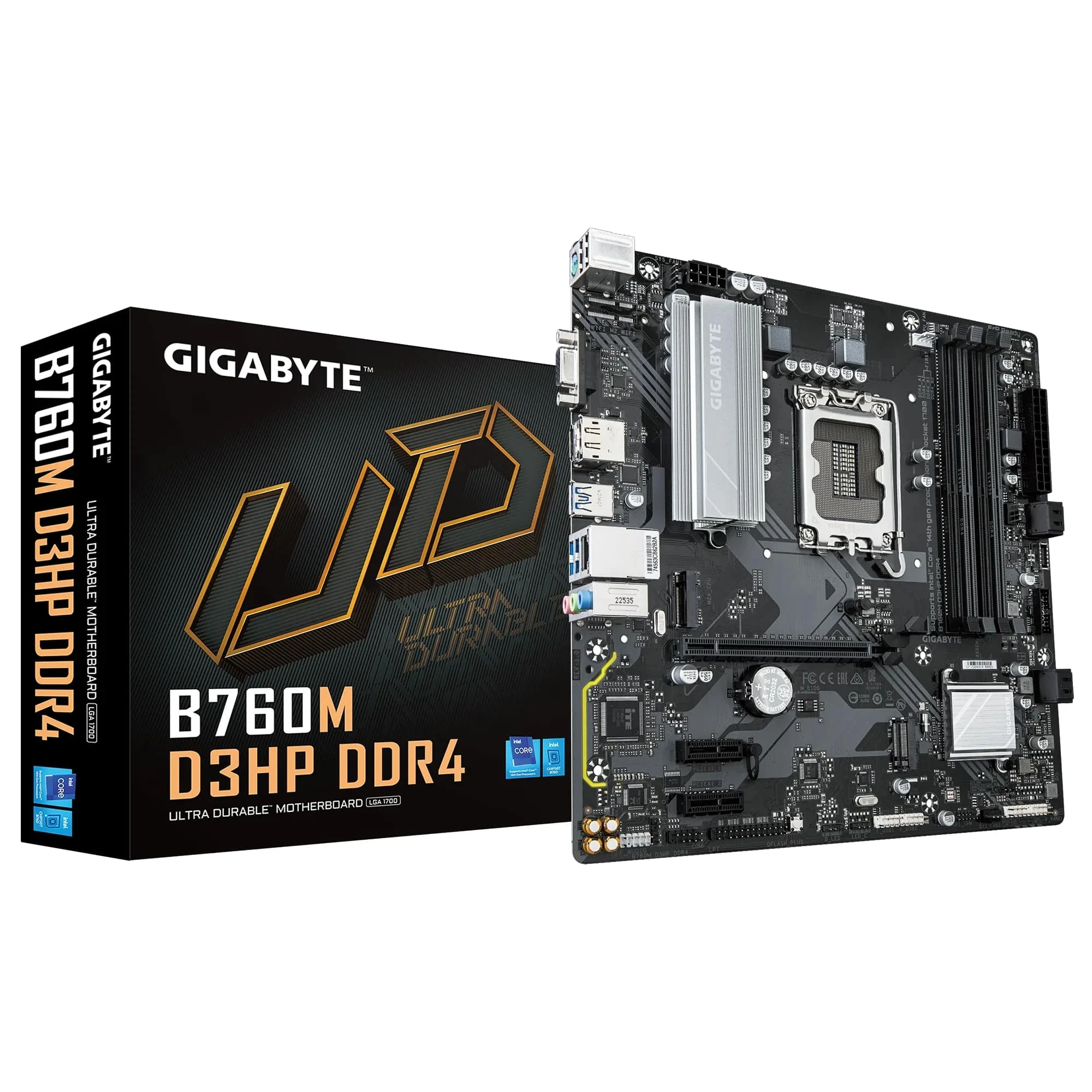Matična ploča GIGABYTE MB B760M D3HP DDR4 (LGA1700, 4x DDR4 128GB, 1x PCI-E 4.0 x16x16, 2x M.2 PCIe 4.0, 1x DP, 1x HDMI, mATX, Retail)-6