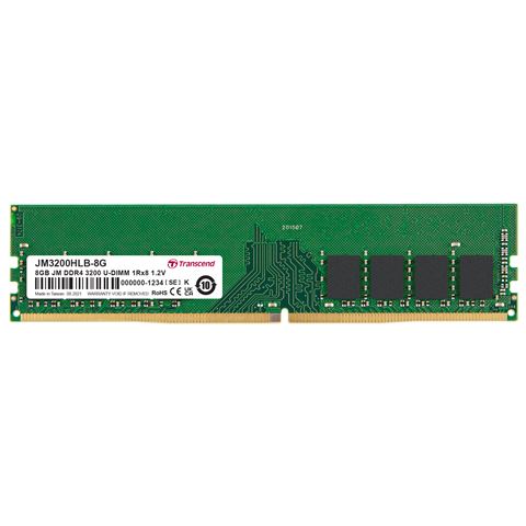 RAM memorija TRANSCEND JM3200HLB-8G (8gb, ddr4, 3200mhz, cl22, 1.2v)-0