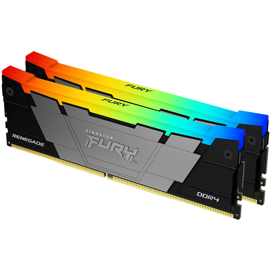RAM KINGSTON FURY Renegade RGB (64GB, 3200MT/s, DDR4, CL16, DIMM, Kit of 2)