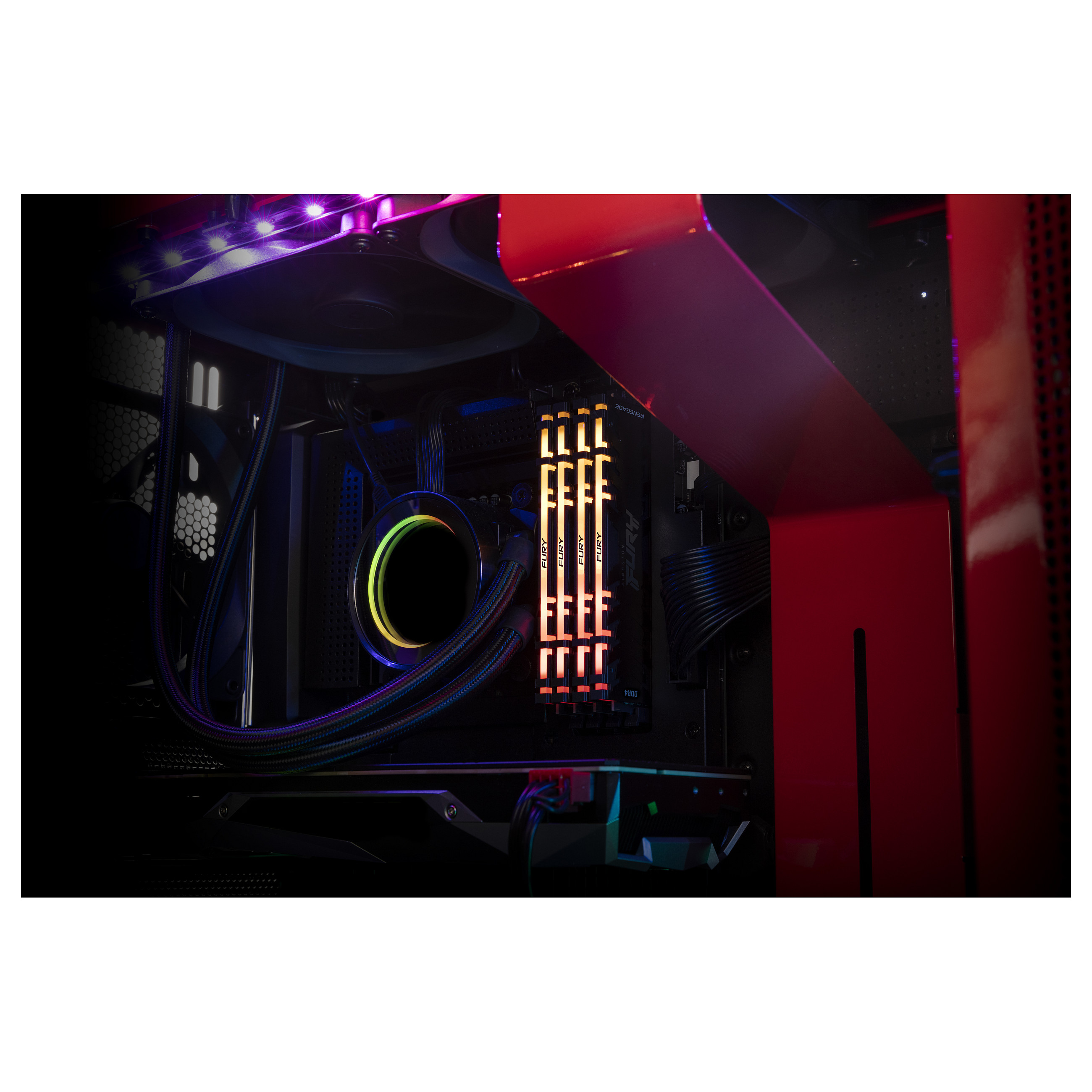 RAM KINGSTON FURY Renegade RGB (64GB, 3200MT/s, DDR4, CL16, DIMM, Kit of 2)-24