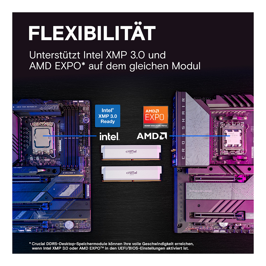 RAM CRUCIAL Pro Overclocking 32GB Kit (2x16GB, DDR5-6000, CL36, bijela)-3