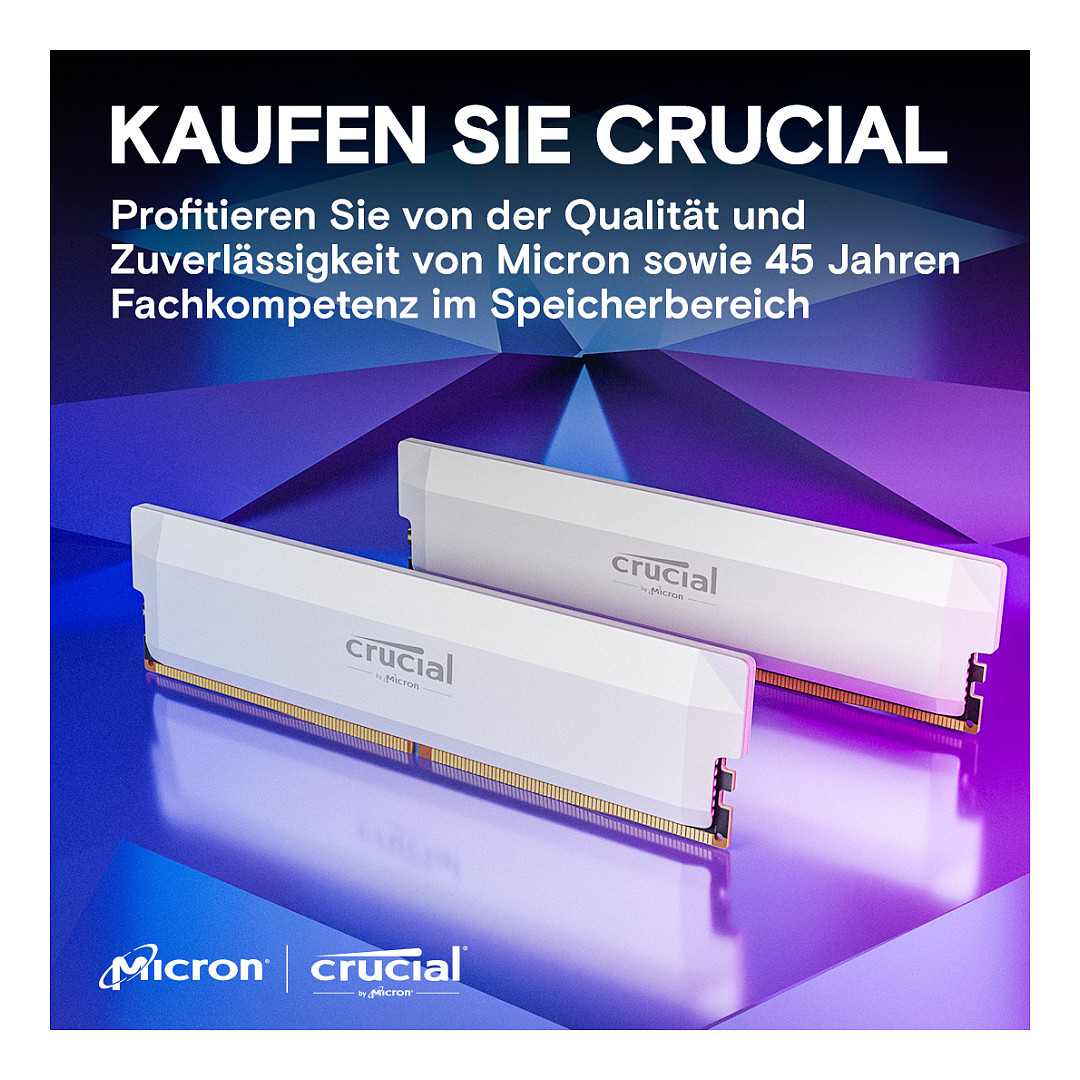 RAM CRUCIAL Pro Overclocking 32GB Kit (2x16GB, DDR5-6000, CL36, bijela)-6