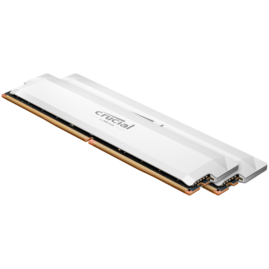 RAM CRUCIAL Crucial Pro OC Overclocking 32GB Kit (2X16GB) DDR5-6400 UDIMM CL38 White-1