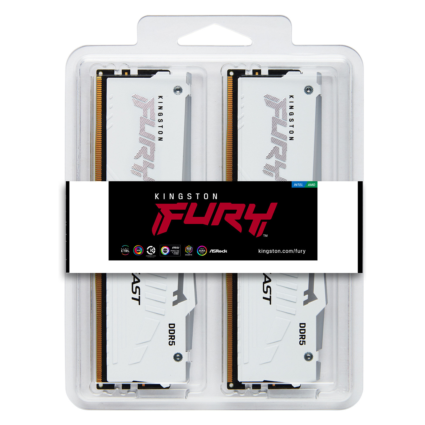 RAM KINGSTON 64G D5-560040 BEAT WT RGB (kapacitet 64GB, brzina 5600MHz, RGB)-5