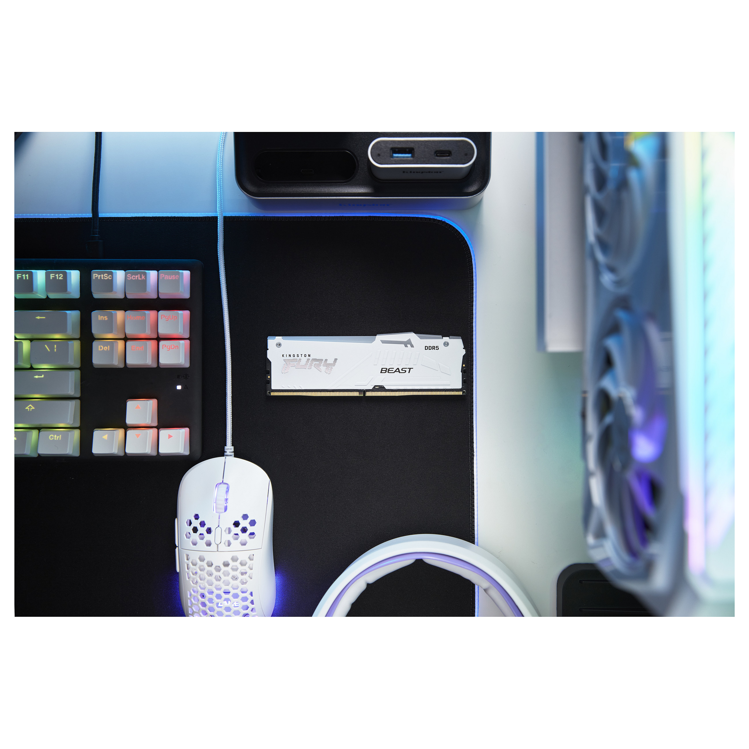 RAM KINGSTON 64G D5-560040 BEAT WT RGB (kapacitet 64GB, brzina 5600MHz, RGB)-9