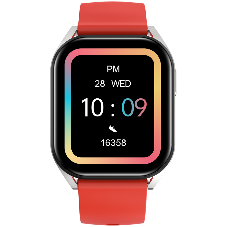 Smart Watch CANYON Chatter SW-58 (280 mAh, lithium ion, 1.80", 240x280, IPS, 128 MB, red silicone strap)-0