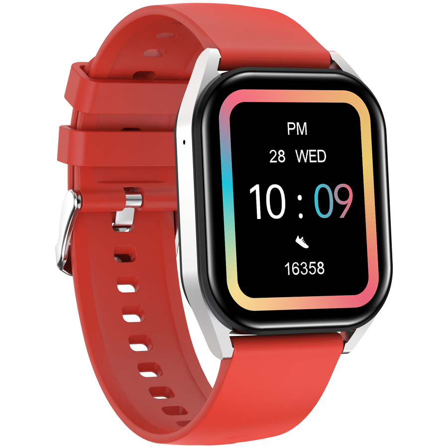 Smart Watch CANYON Chatter SW-58 (280 mAh, lithium ion, 1.80", 240x280, IPS, 128 MB, red silicone strap)-1