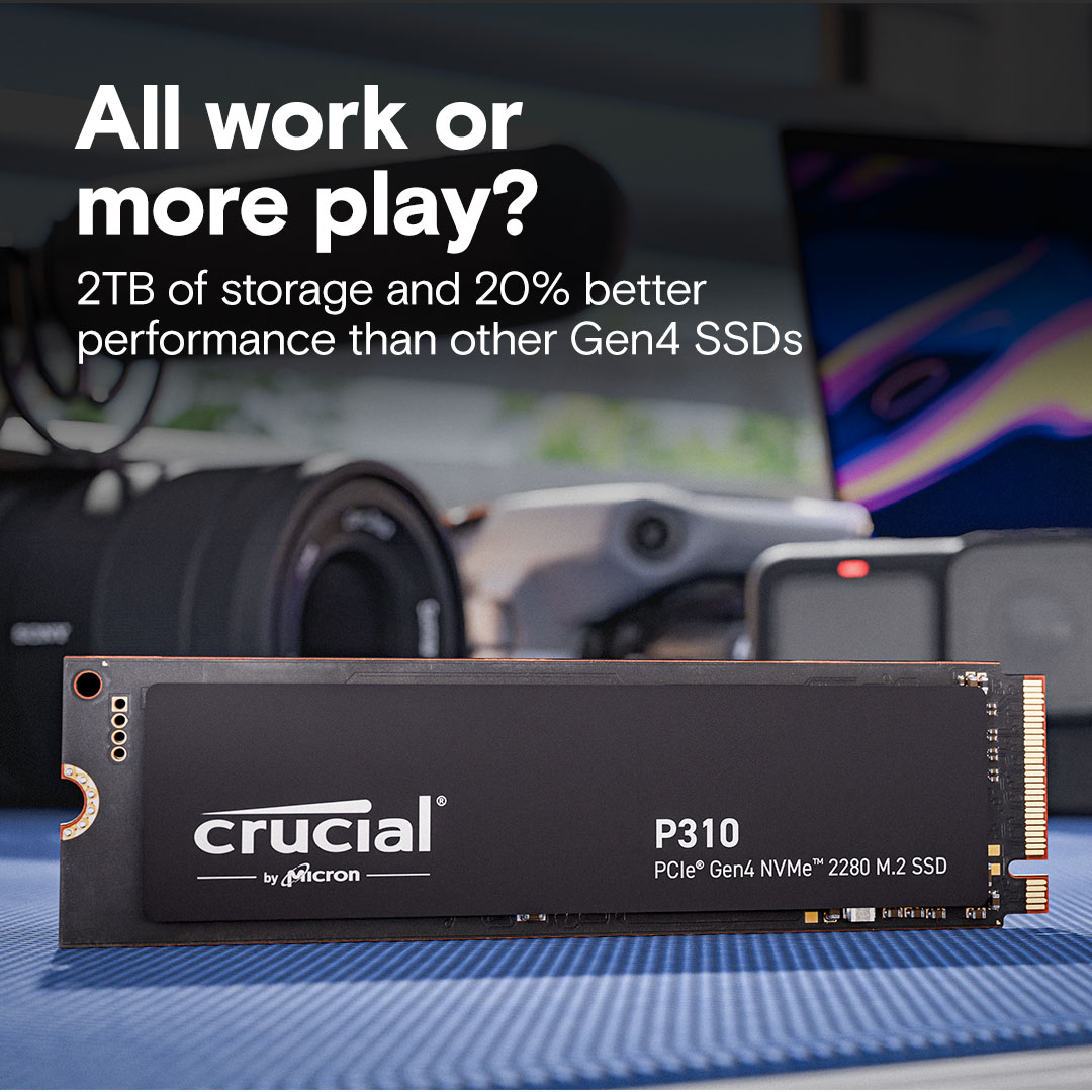 SSD CRUCIAL P310 2TB PCIe Gen4 NVMe M.2-5
