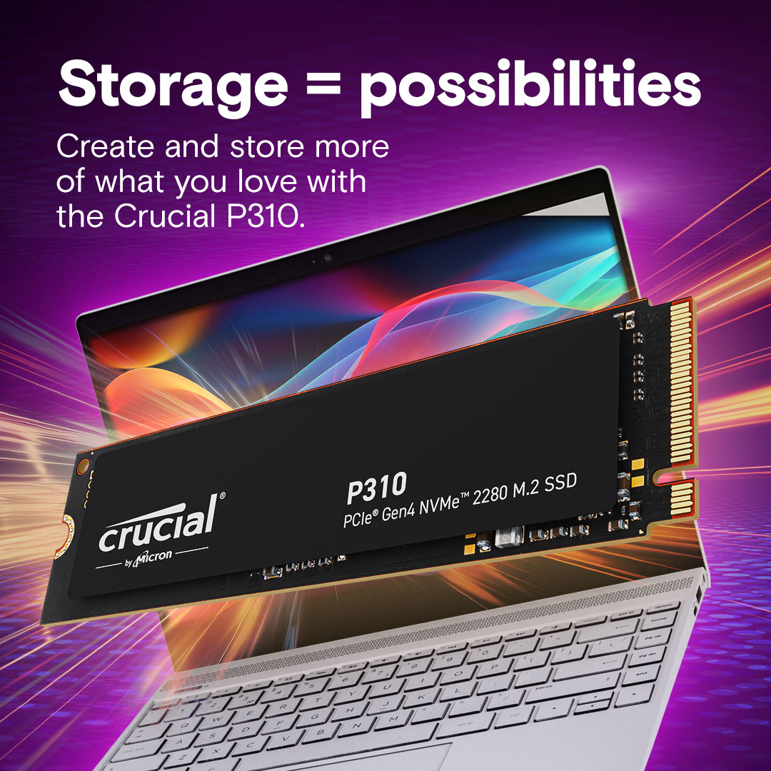 SSD CRUCIAL P310 2TB PCIe Gen4 NVMe M.2-2